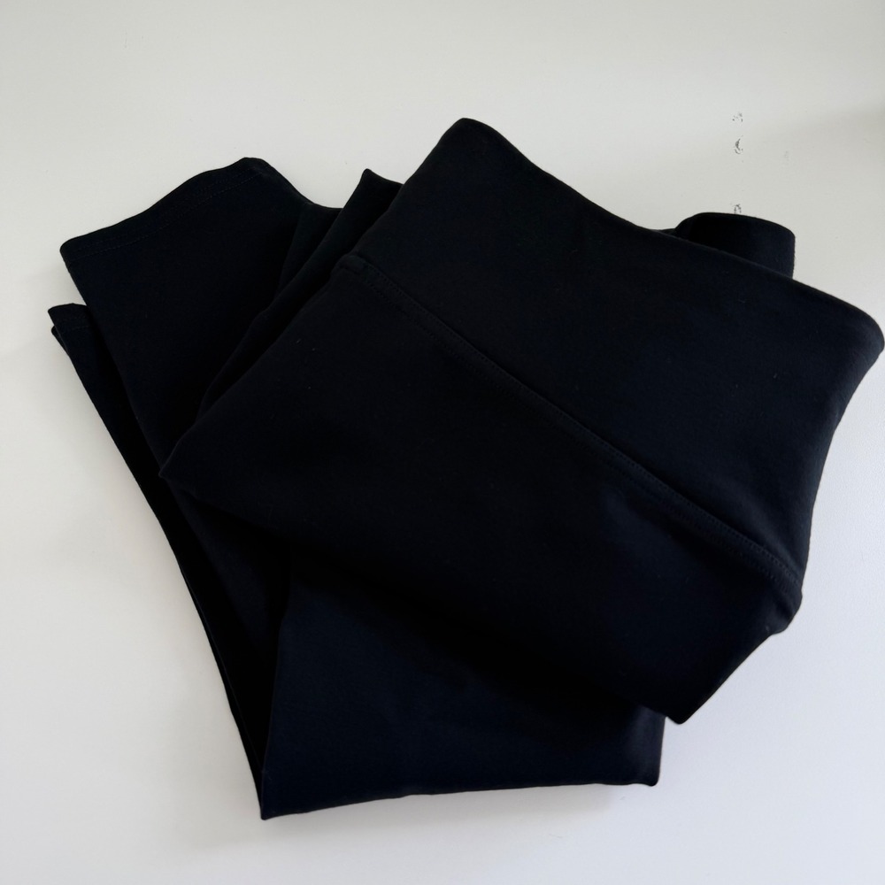 Spanx Black Capri Leggings Pull On Women's Large Petite